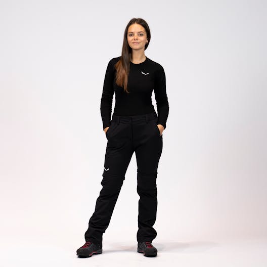 Badia Alpine Merino T-Shirt Manches Longues Femme on_body image