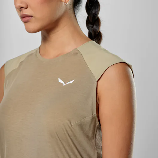 Puez Merino Hybrid Tanktop Damen tech_detail image