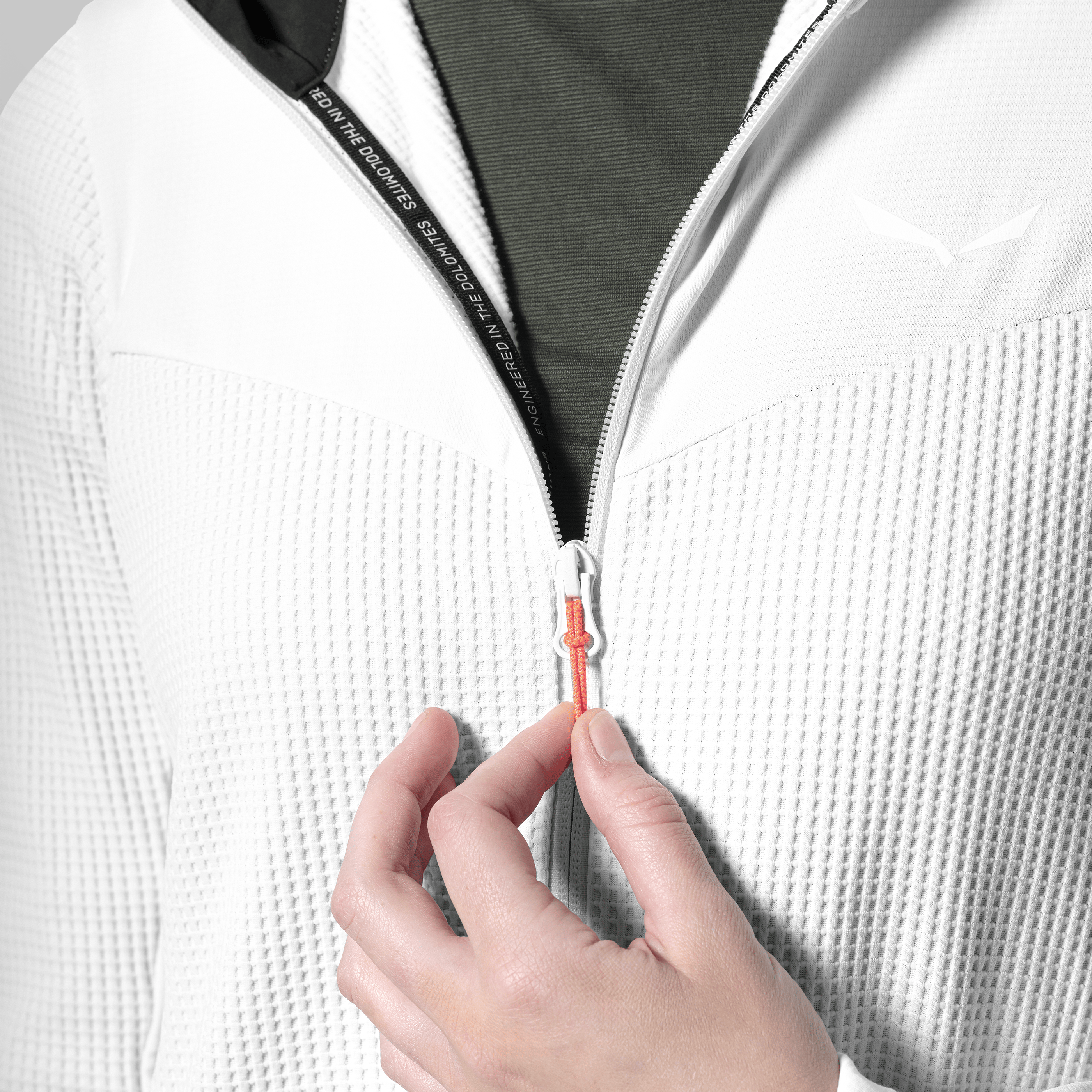 Puez Waffle Hybrid Polarlite Felpa con Cappuccio Donna tech_detail image