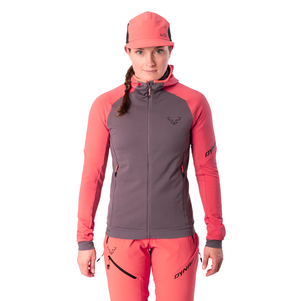 DYNAFIT - Radical Polartec® Kapuzenjacke Damen - Pink (Gr.: 34)