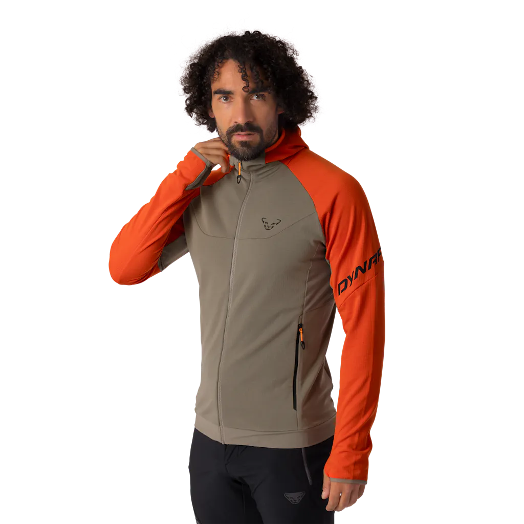 DYNAFIT - Transalper Polartec Kapuzenjacke Herren - Orange (Gr.: 46)