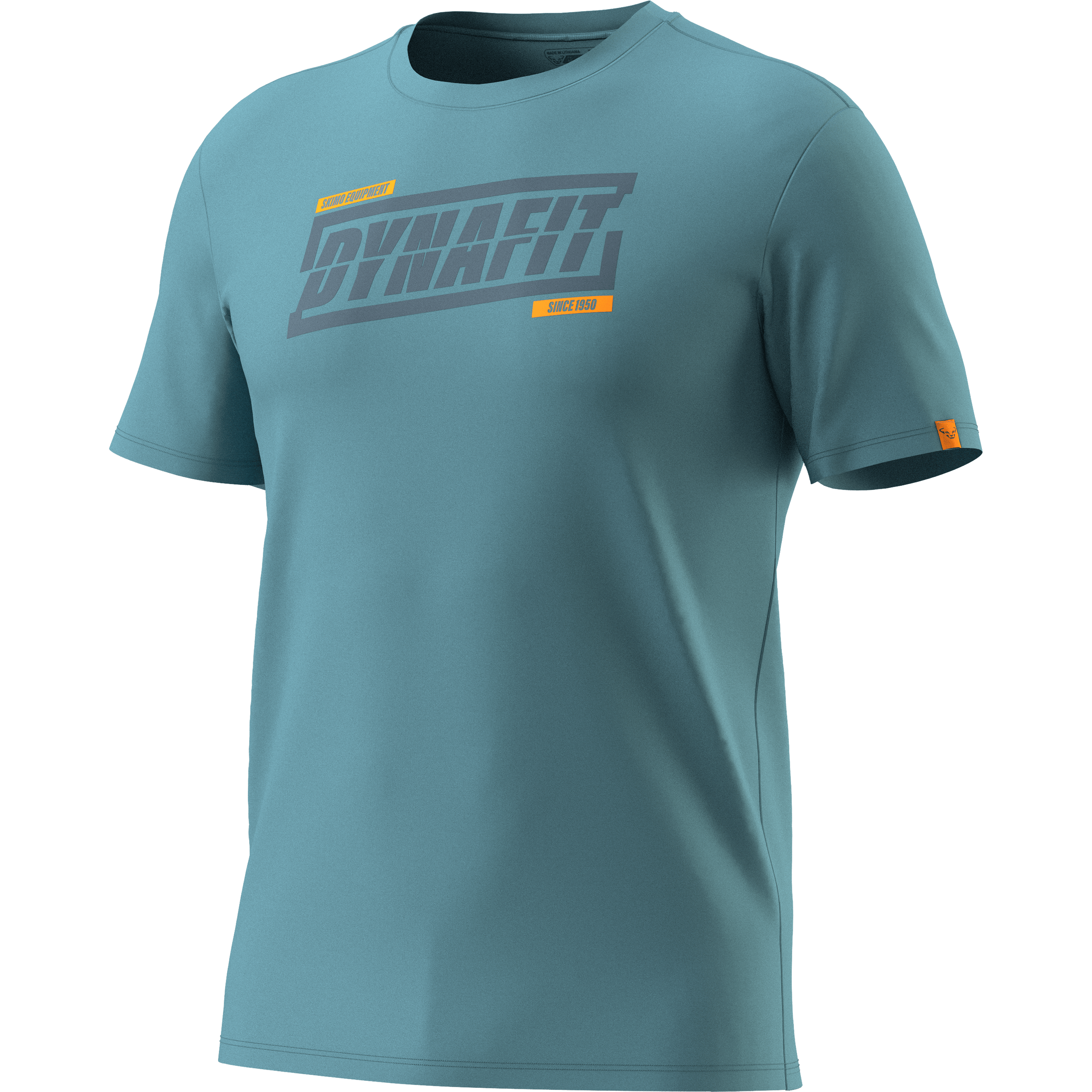 T-shirt grafica in cotone uomo still image