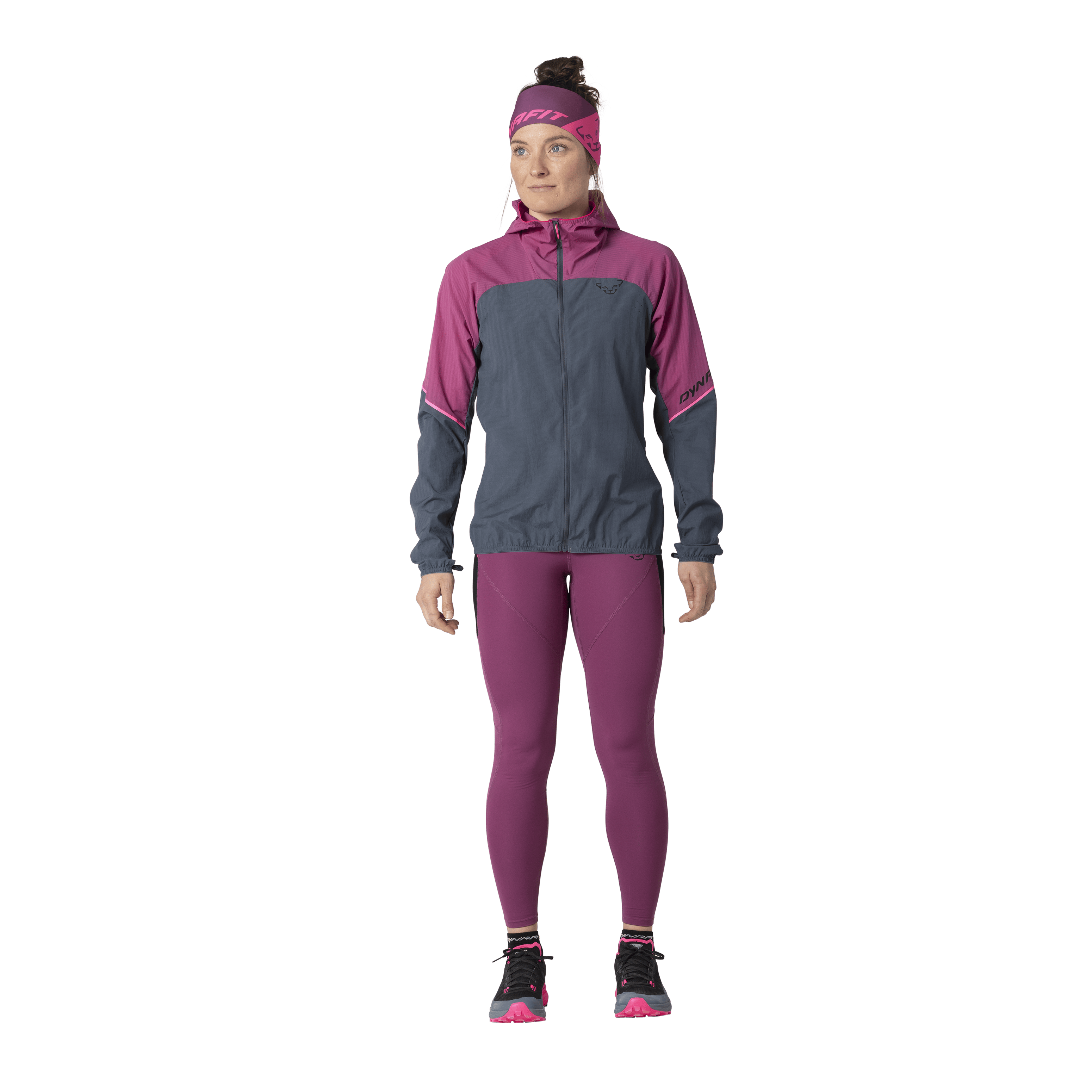 Alpine Wind Jacke Damen on_body image