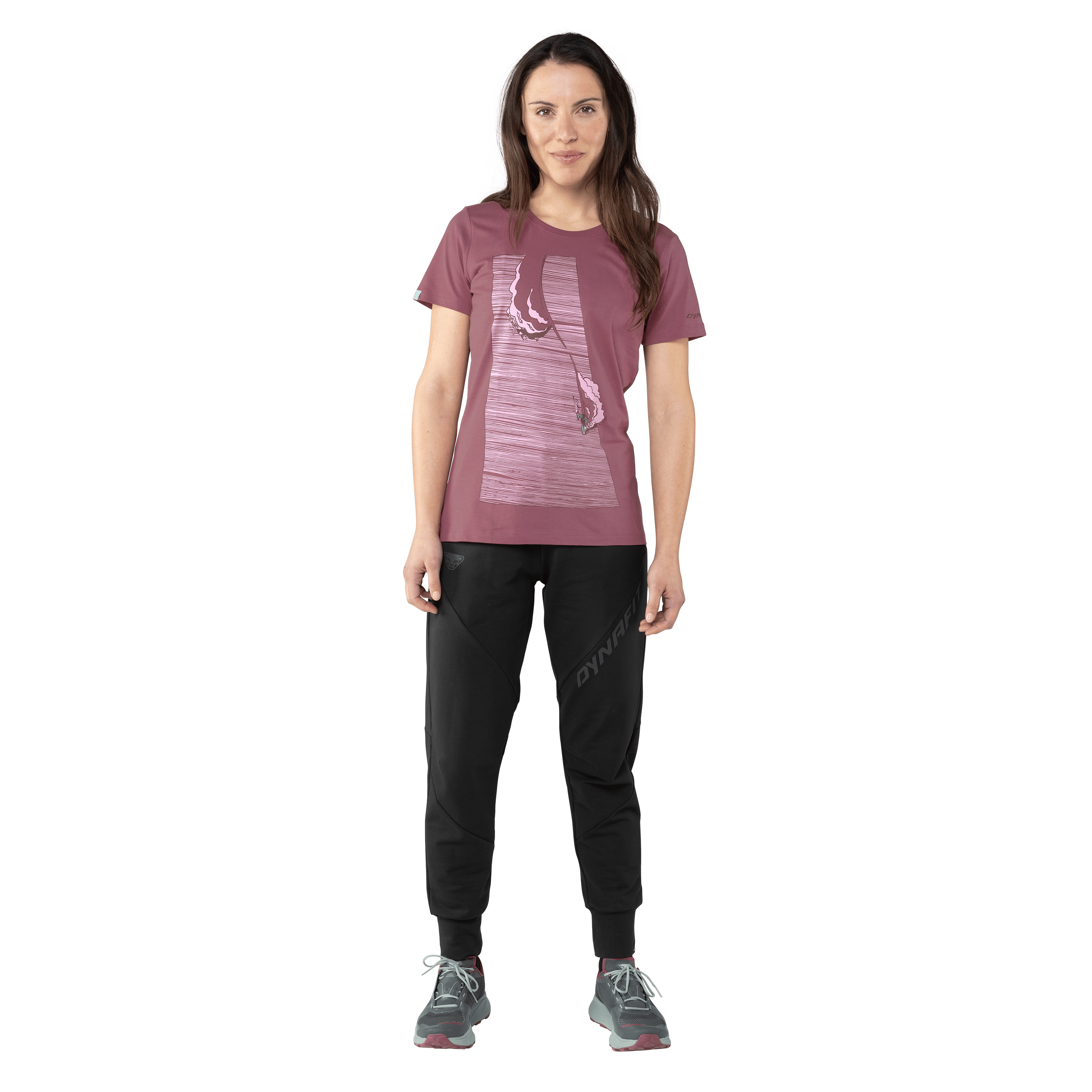 Dynafit X Simon Charrière Tee Woman on_body image