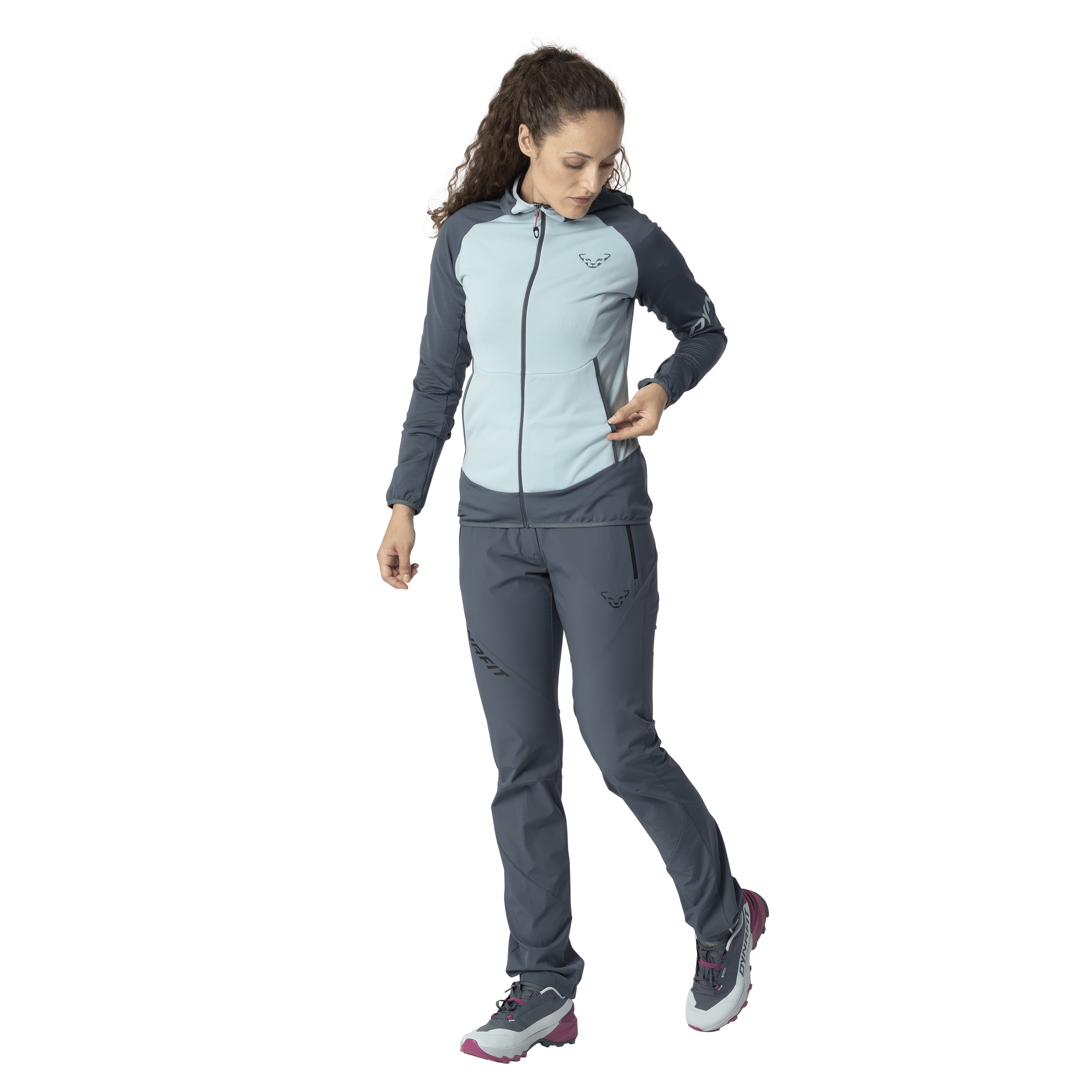 Hoodie Transalper Light Polartec® femmes on_body image