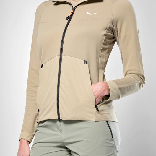 Puez Merino Durastretch Felpa con Cerniera Donna tech_detail image
