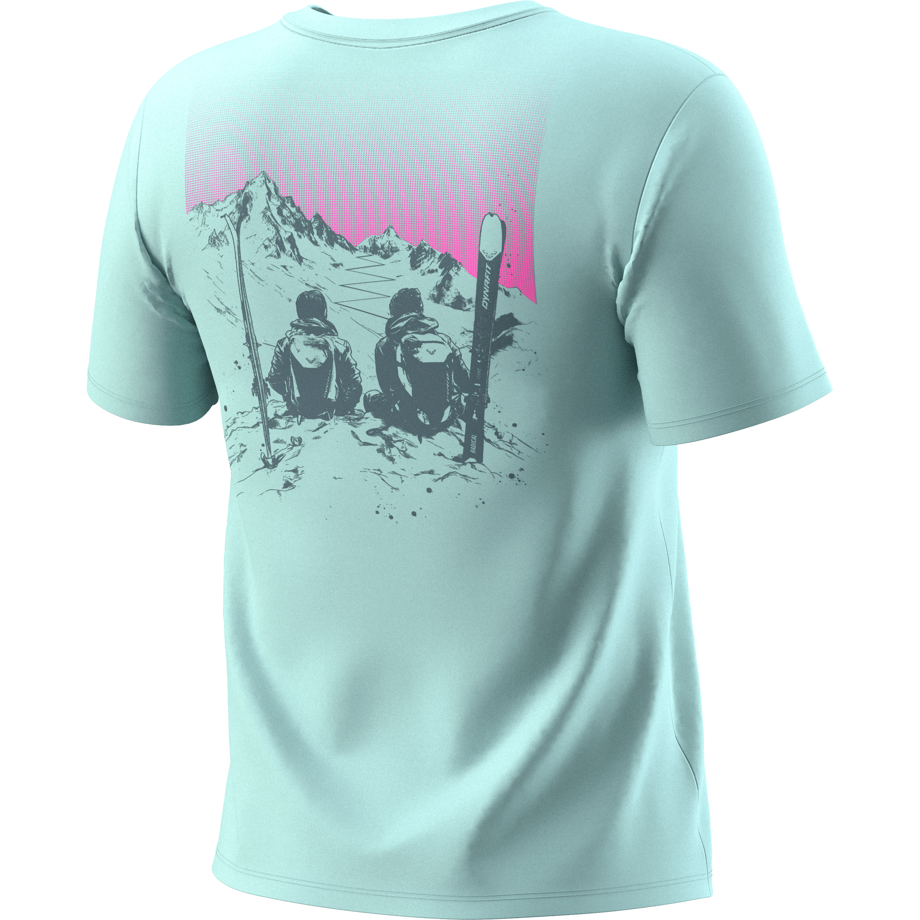 Back Graphic Cotton T-Shirt Women still image