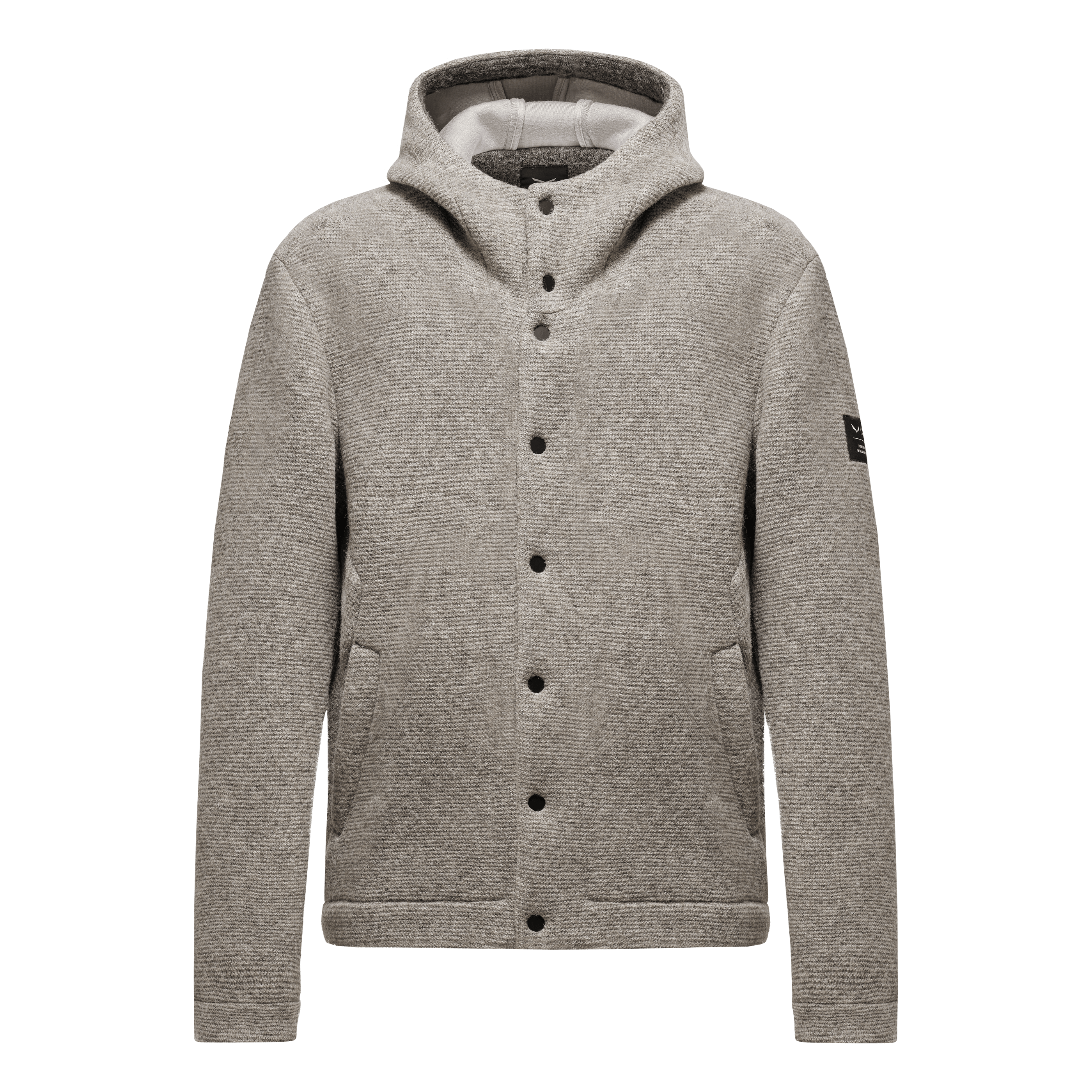  Sarner Undyed Wool Hooded Jacket Men still image