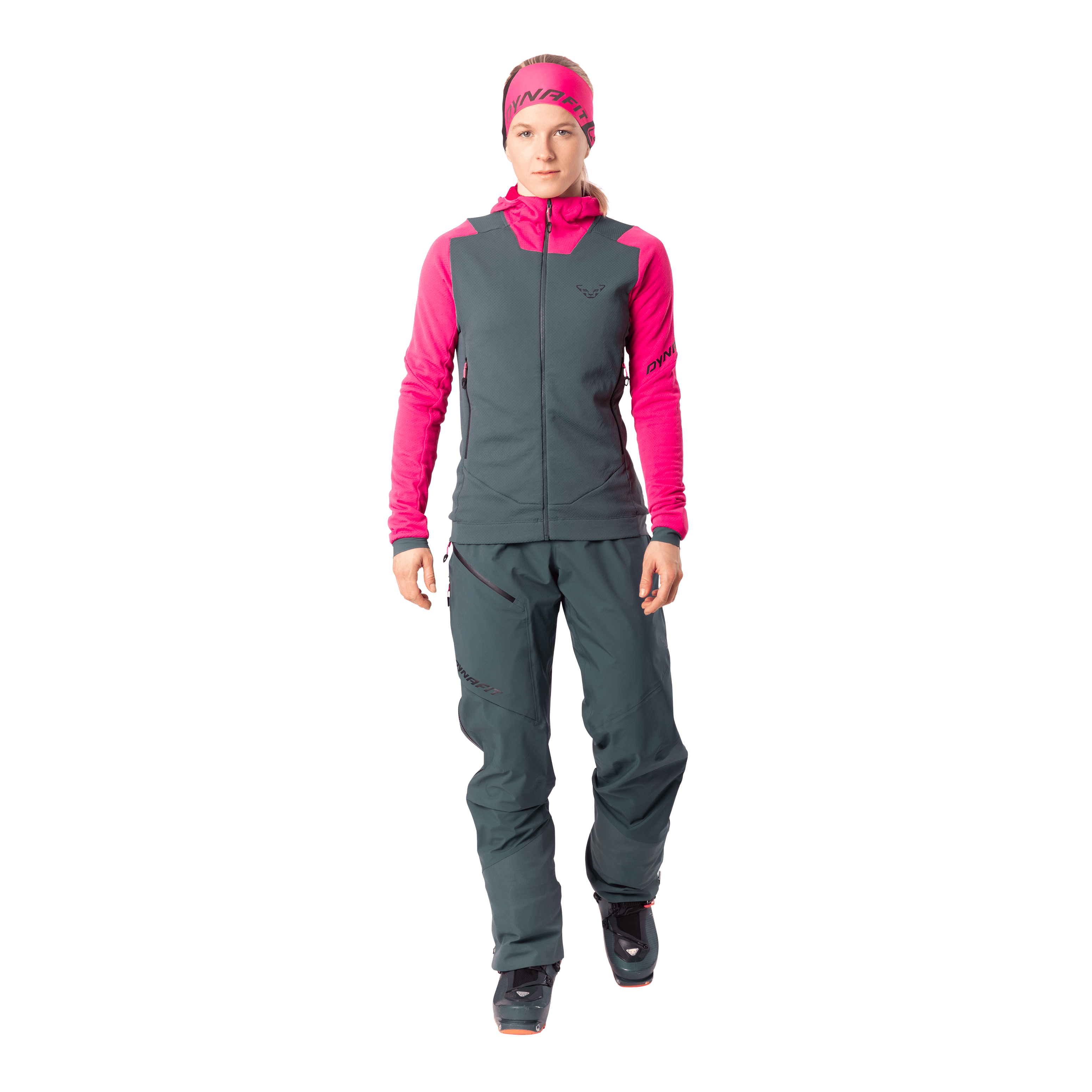 Blacklight Thermal Kapuzenjacke Damen on_body image