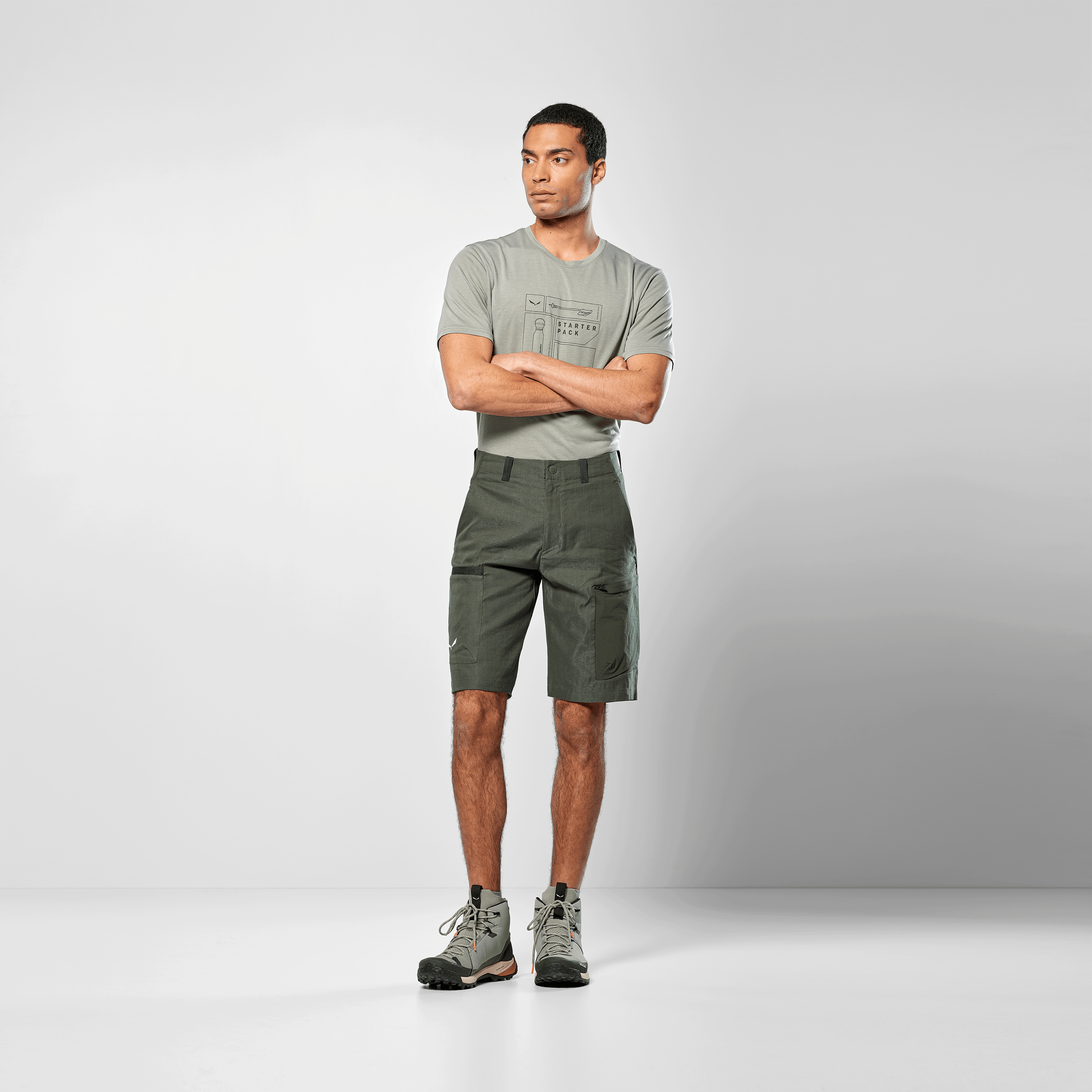 Puez Hemp Durastretch Shorts Herren on_body image