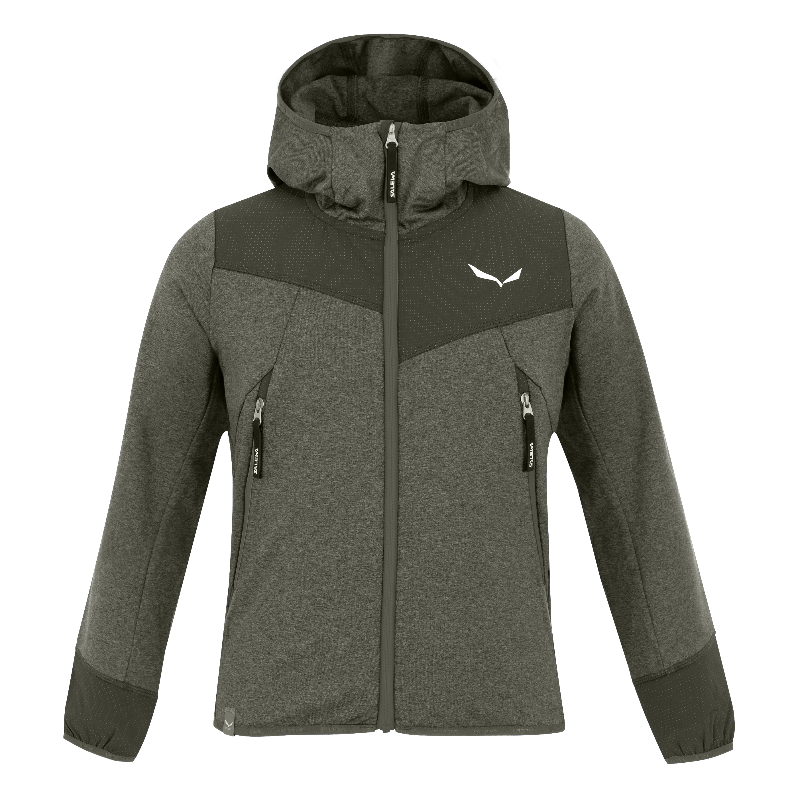 Agner Melange Polarlite Full Zip Kinder Kapuzenjacke still image