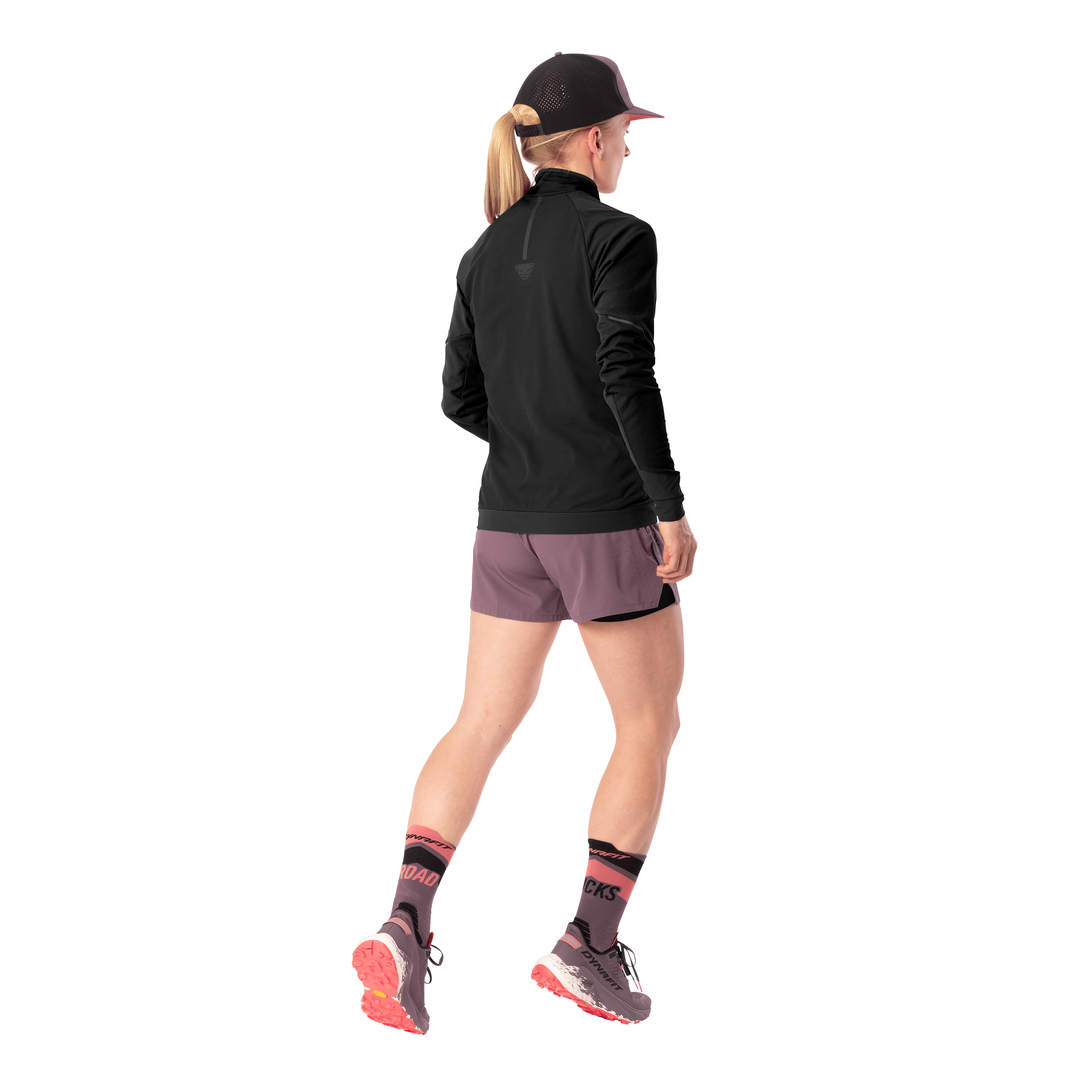 Maglia a manica lunga e 1/2 zip Alpine donna perspective_view image