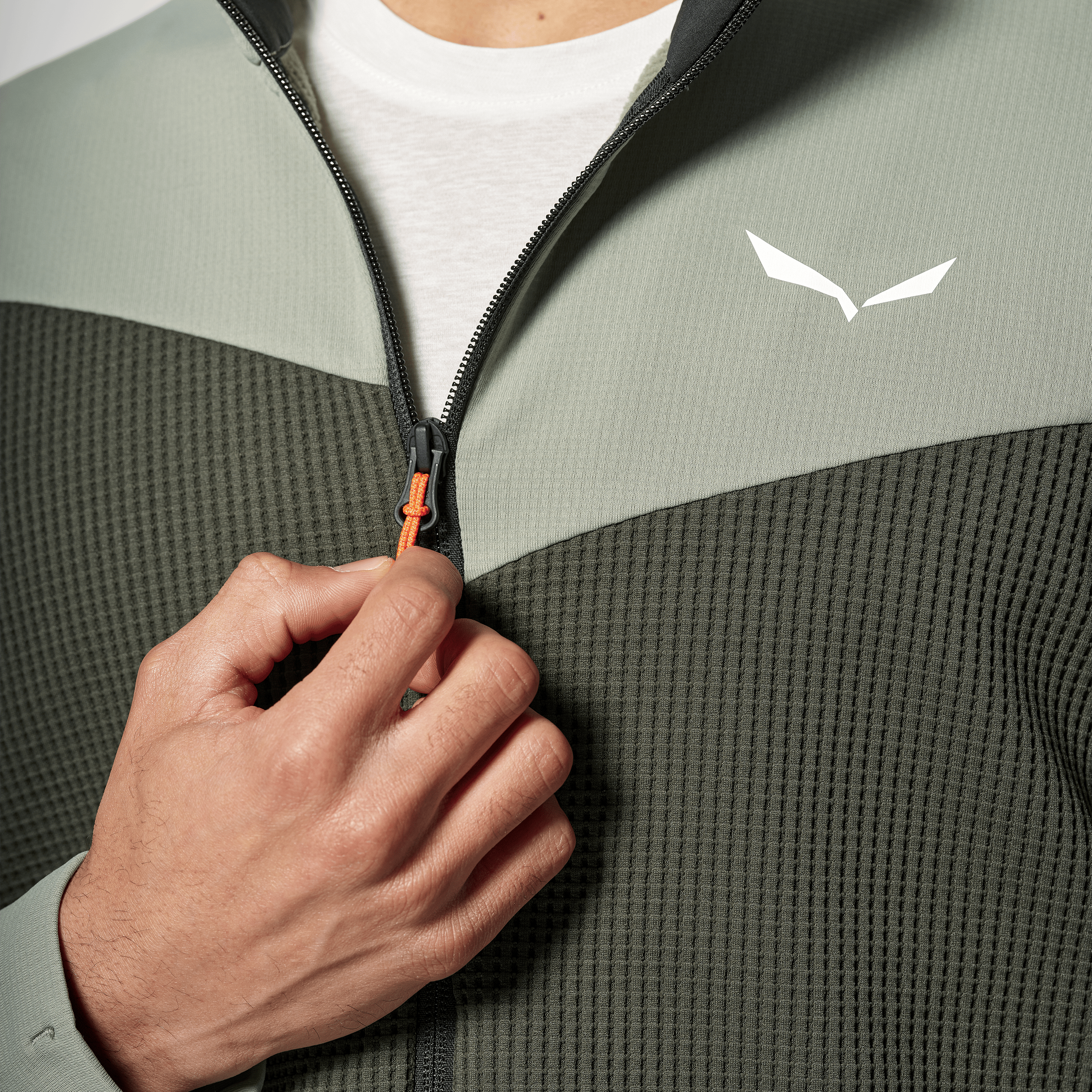 Puez Waffle Hybrid Polarlite Jacket Men tech_detail image