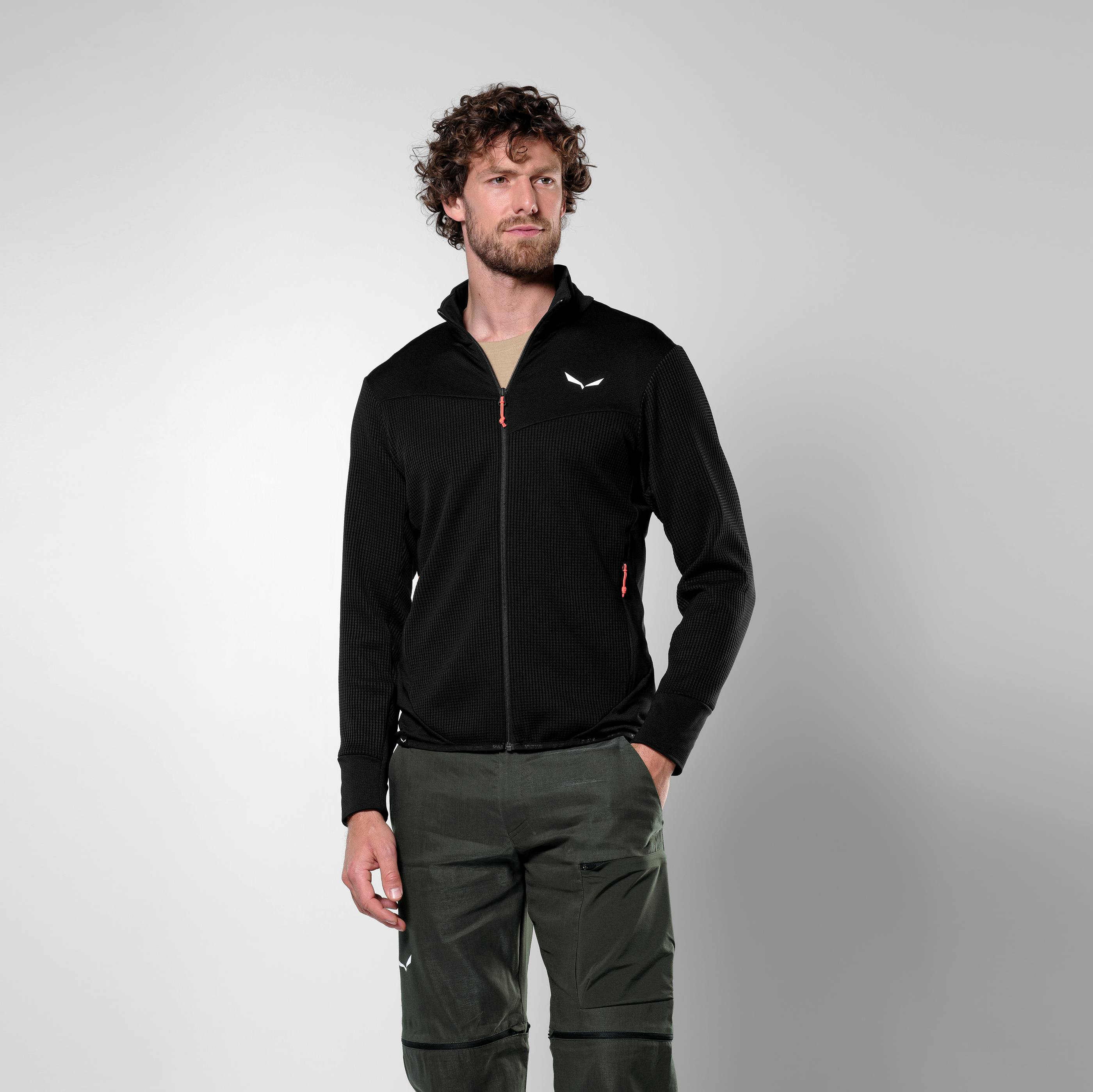 Puez Waffle Hybrid Polarlite Jacke Herren on_body image