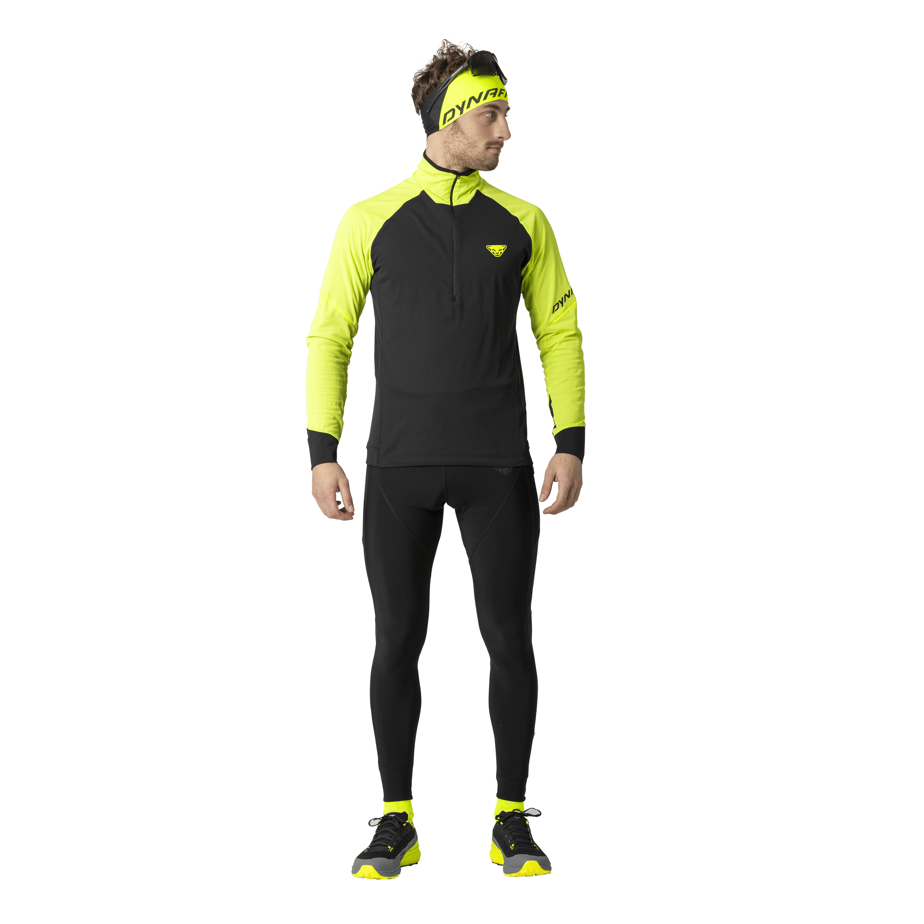 Alpine Langarmshirt 1/2 Zip Herren on_body image