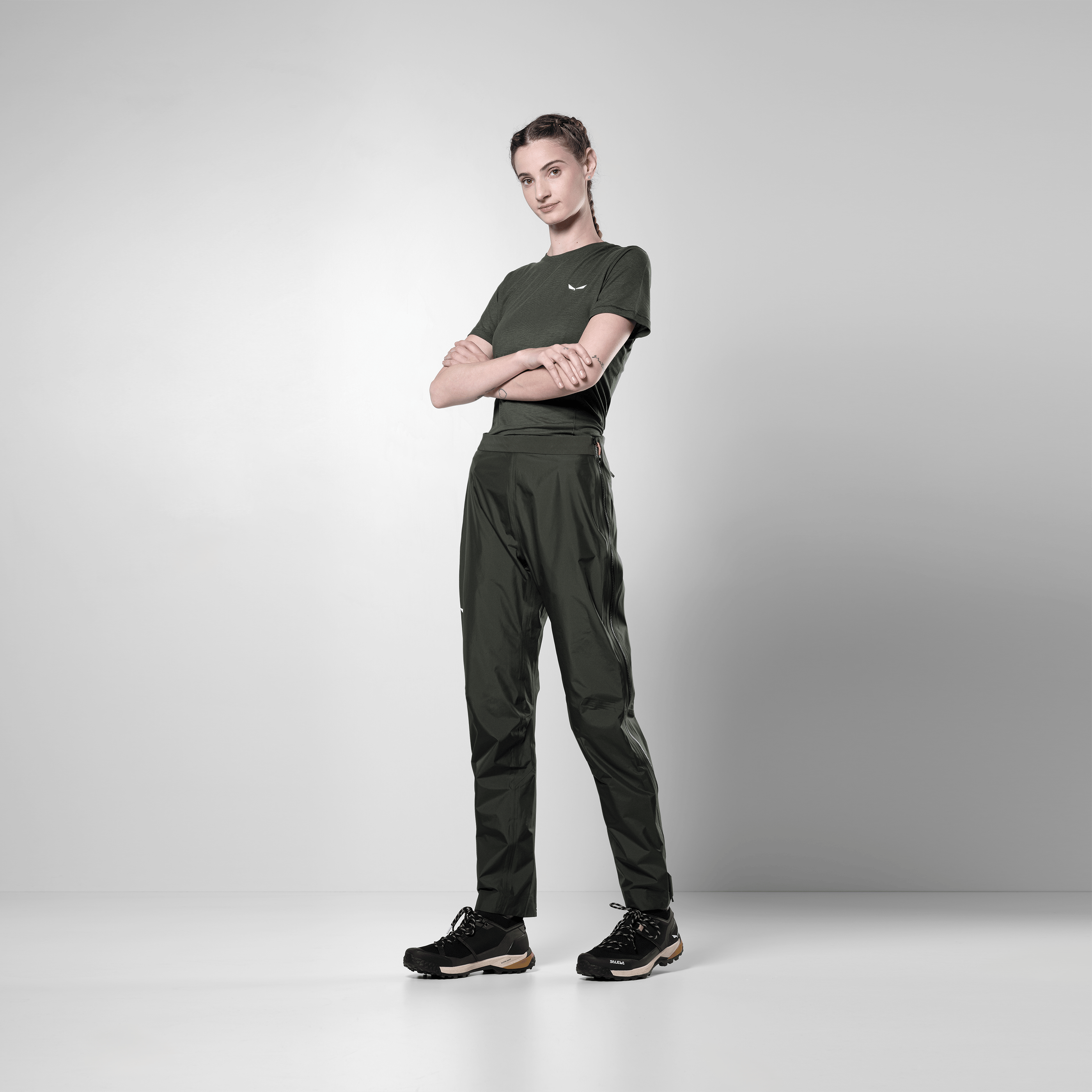 Puez Powertex Hybrid Pantalone Donna on_body image