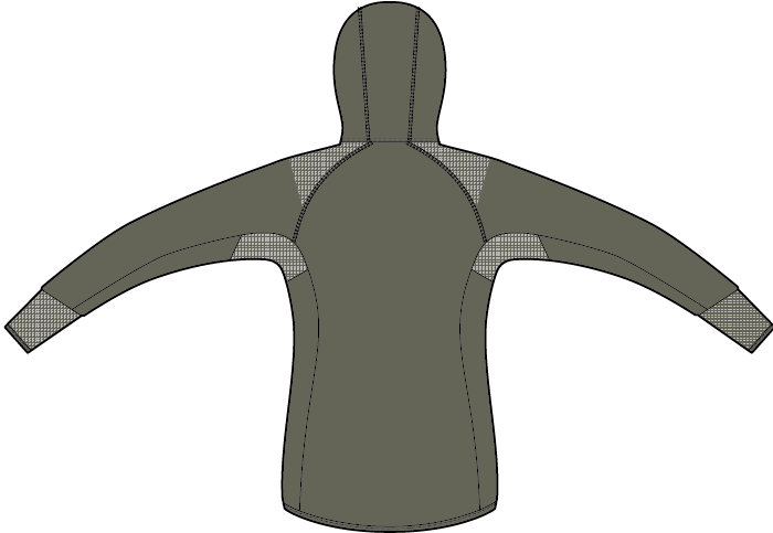 Agner Hybrid Polarlite Durastretch Sweat à Capuche Femme perspective_view image