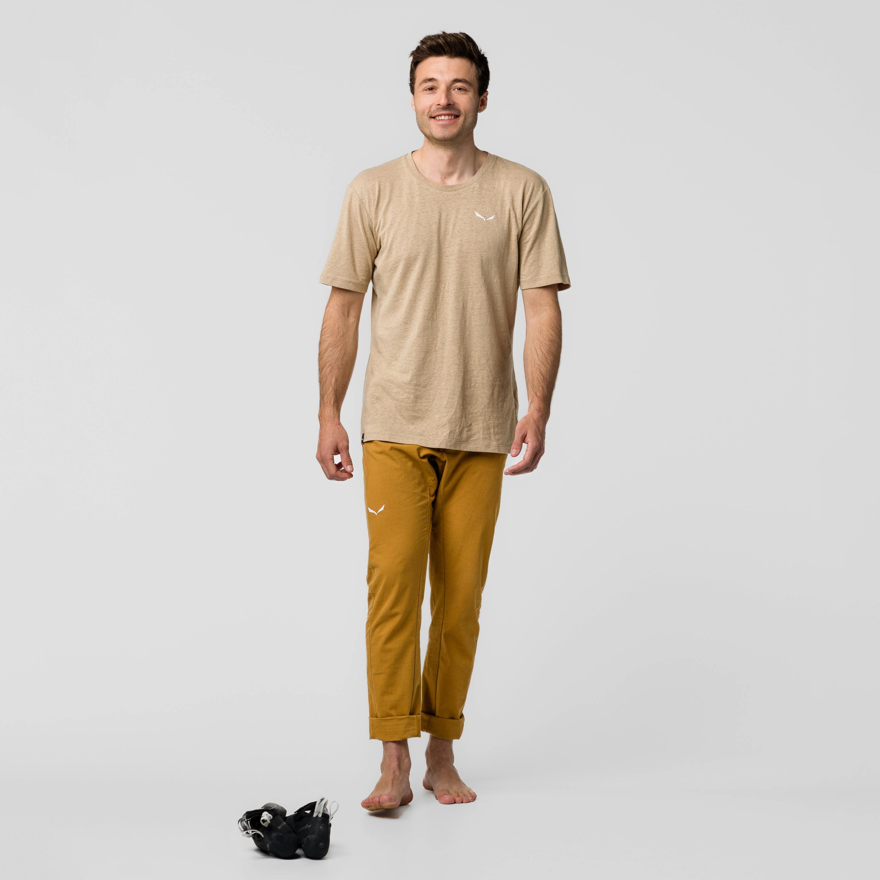 Lavaredo Hemp Print T-Shirt Herren on_body image