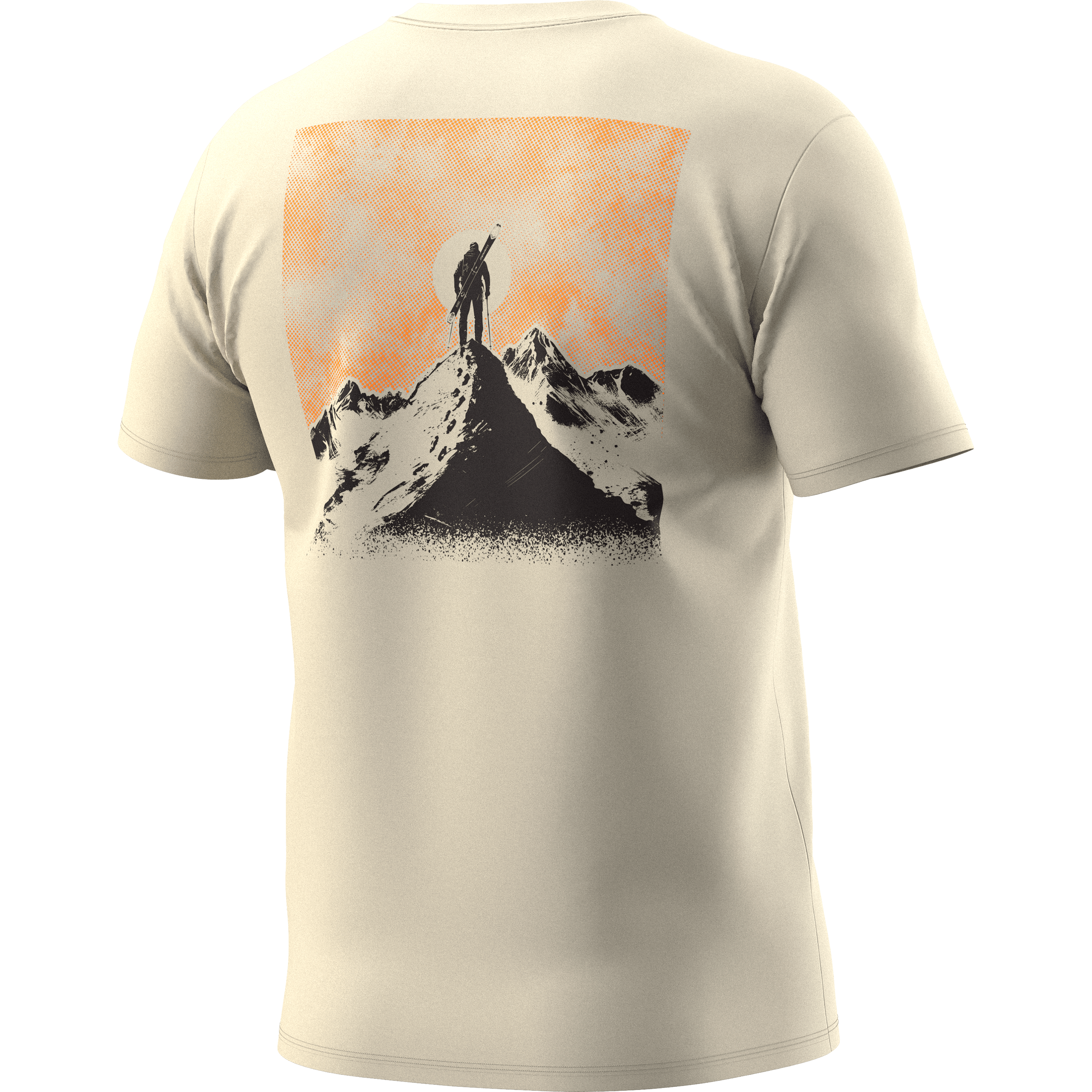 T-shirt in cotone con grafica sul retro uomo still image
