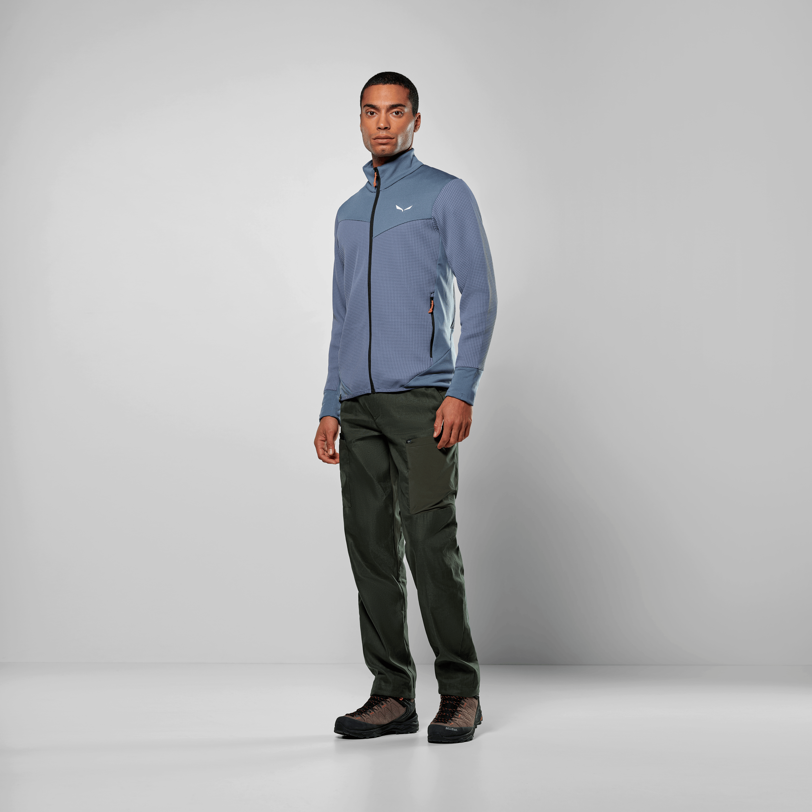 Puez Waffle Hybrid Polarlite Jacke Herren on_body image