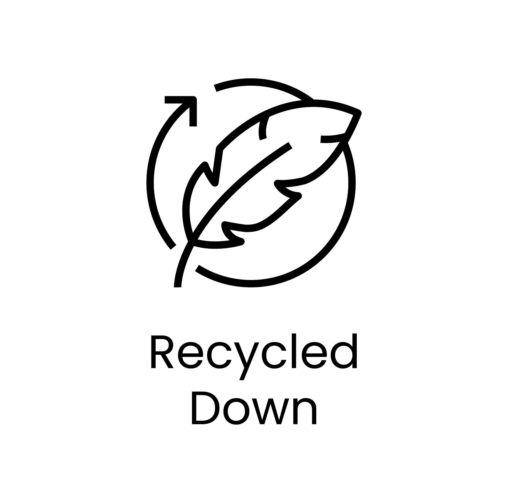 Recycled down