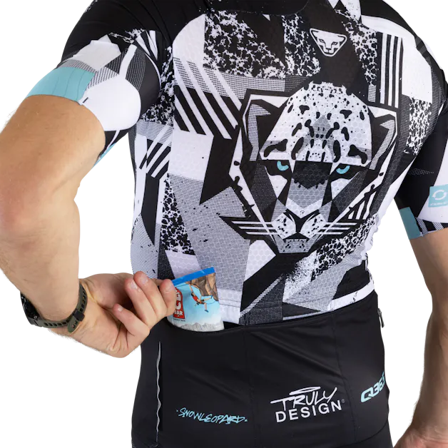 Snow Leopard Full Zip Short Sleeve Tee Men tech_detail image