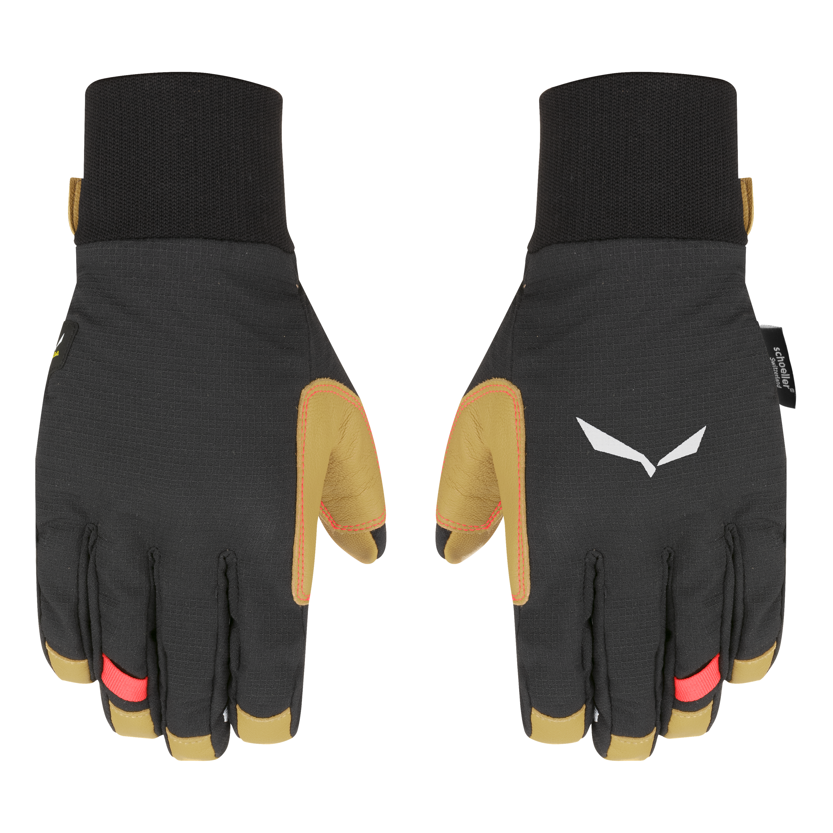 Salewa Handschoenen Full Leather Glove 27288-0911 in het Zwart Dames Accessoires voor voor Handschoenen voor 