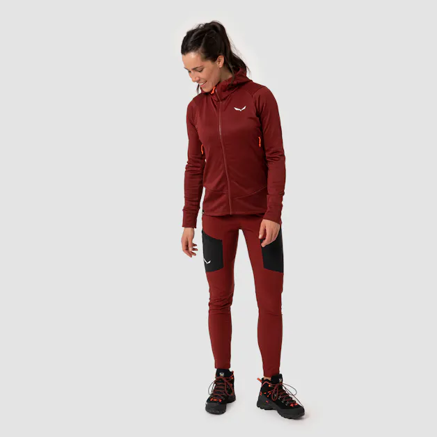 Puez Polarlite Felpa Con Cerniera Donna on_body image