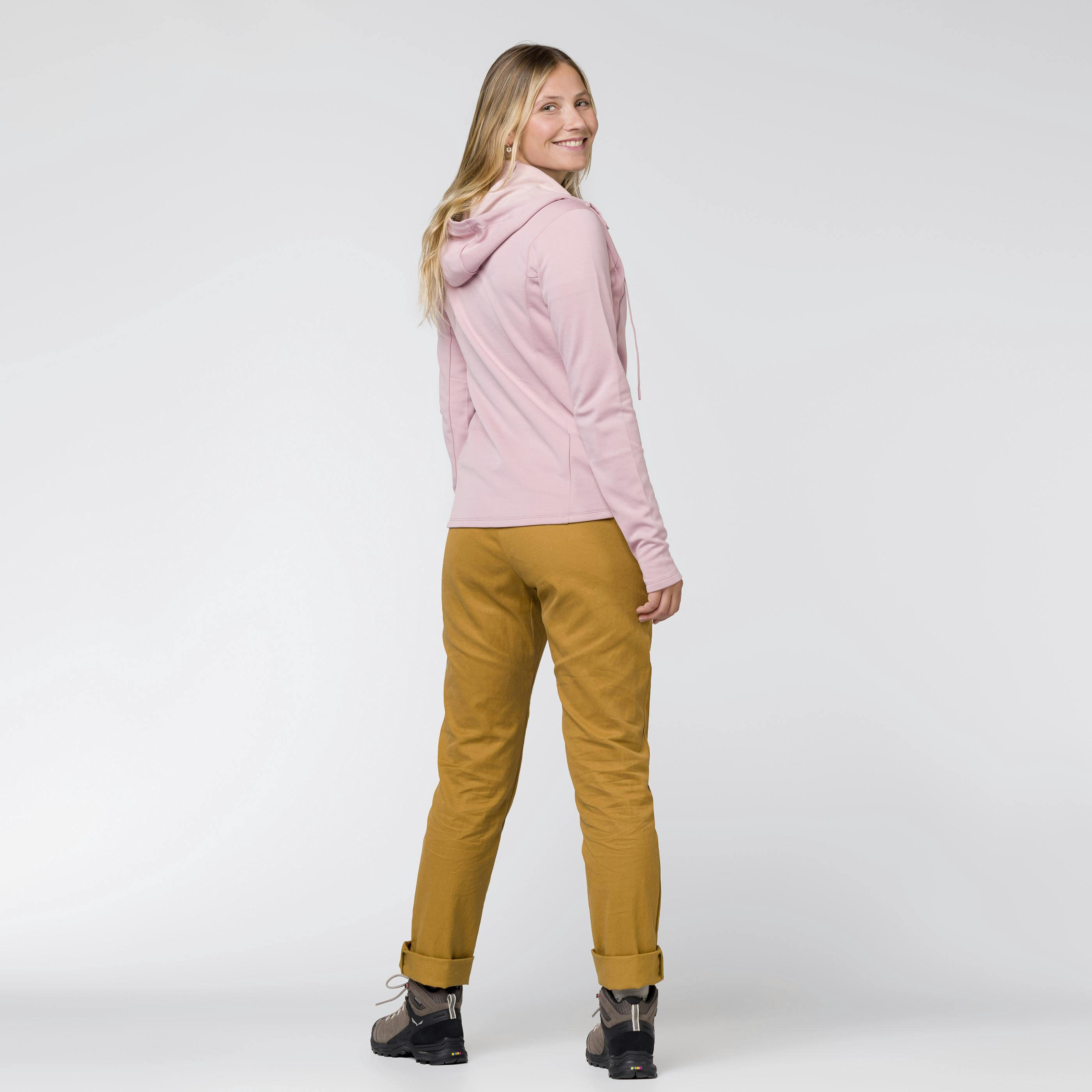 Fanes Merino Hooded Jacket Women  on_body image