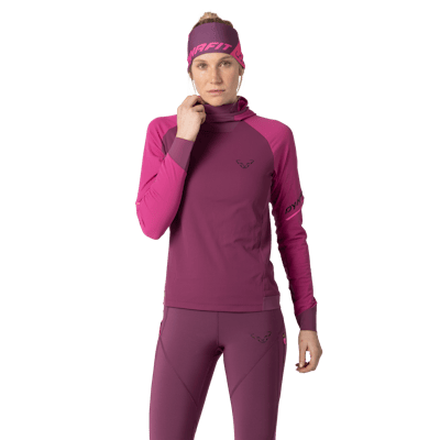 Maglia a manica lunga con cappuccio Alpine donna hover image