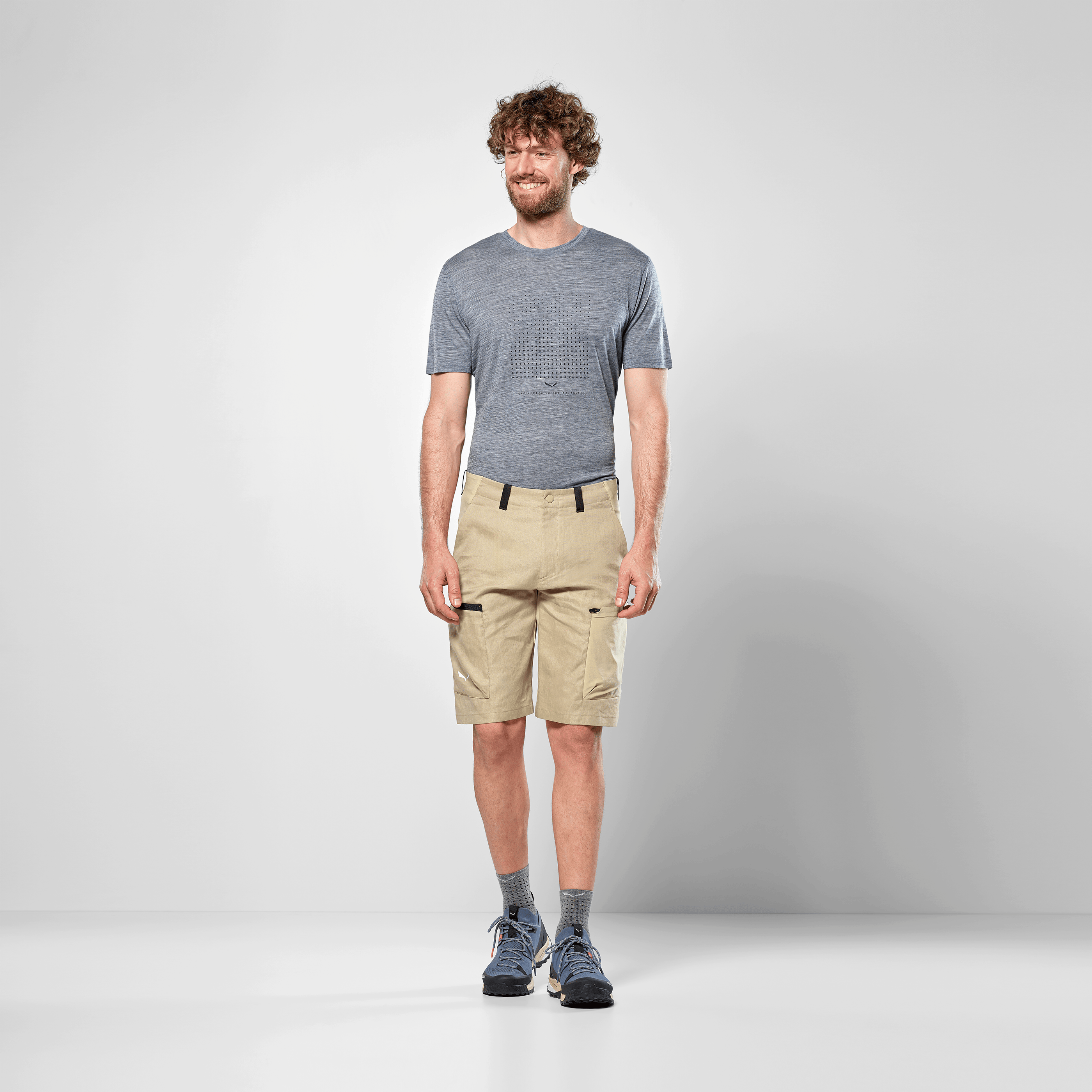 Puez Hemp Durastretch Pantaloncini Uomo on_body image