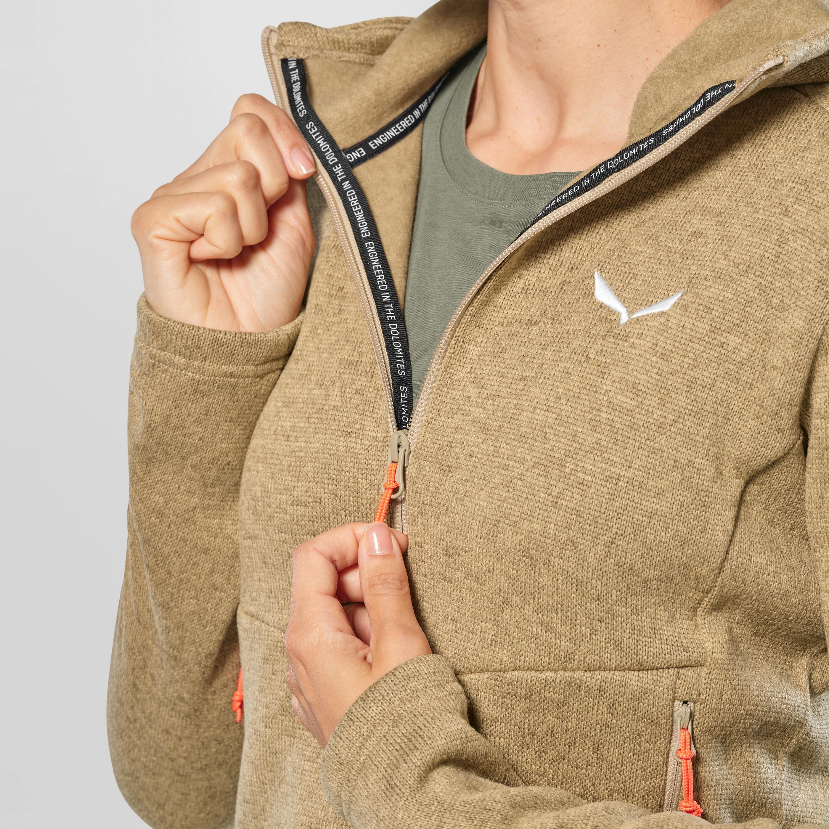 Puez Rocca Kapuzenjacke Damen tech_detail image