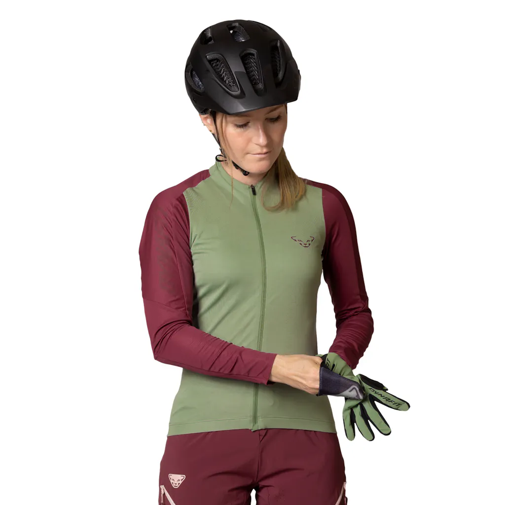 Dynafit - Ride Light Full Zip Maglia A Maniche Lunghe Donna - Verde (Taglia: 42)-image