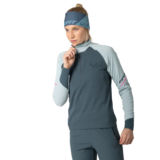 Maglia a manica lunga e 1/2 zip Alpine donna hover image