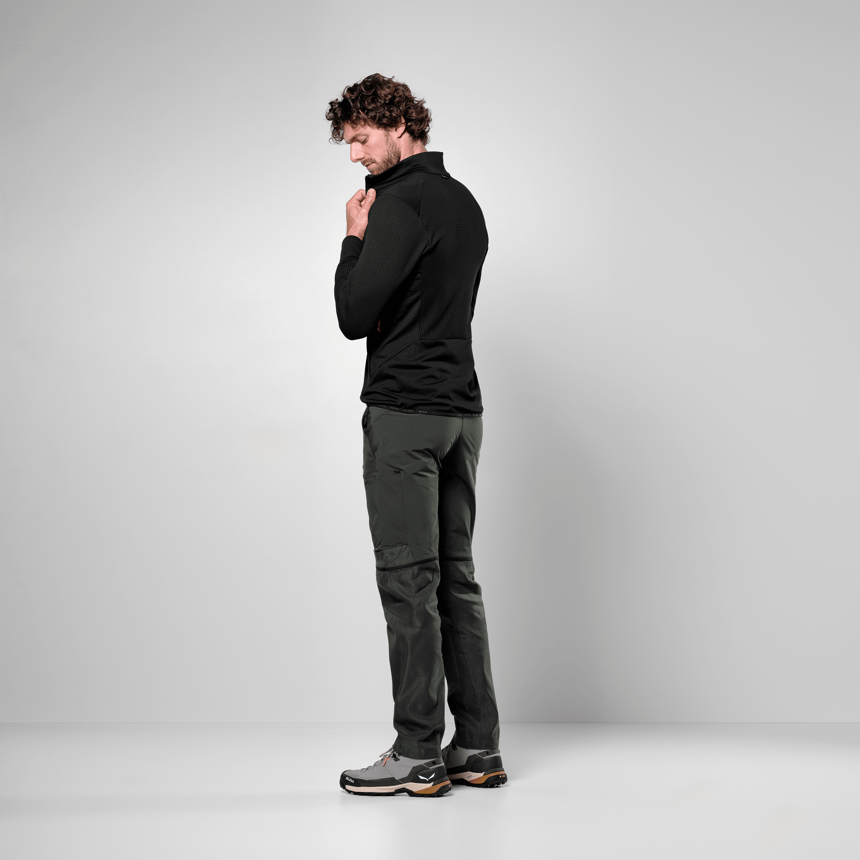 Puez Waffle Hybrid Polarlite Jacke Herren on_body image