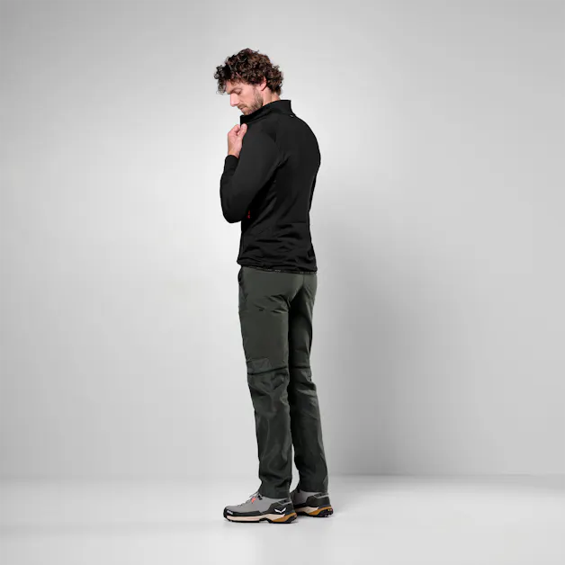Puez Waffle Hybrid Polarlite Felpa Uomo on_body image