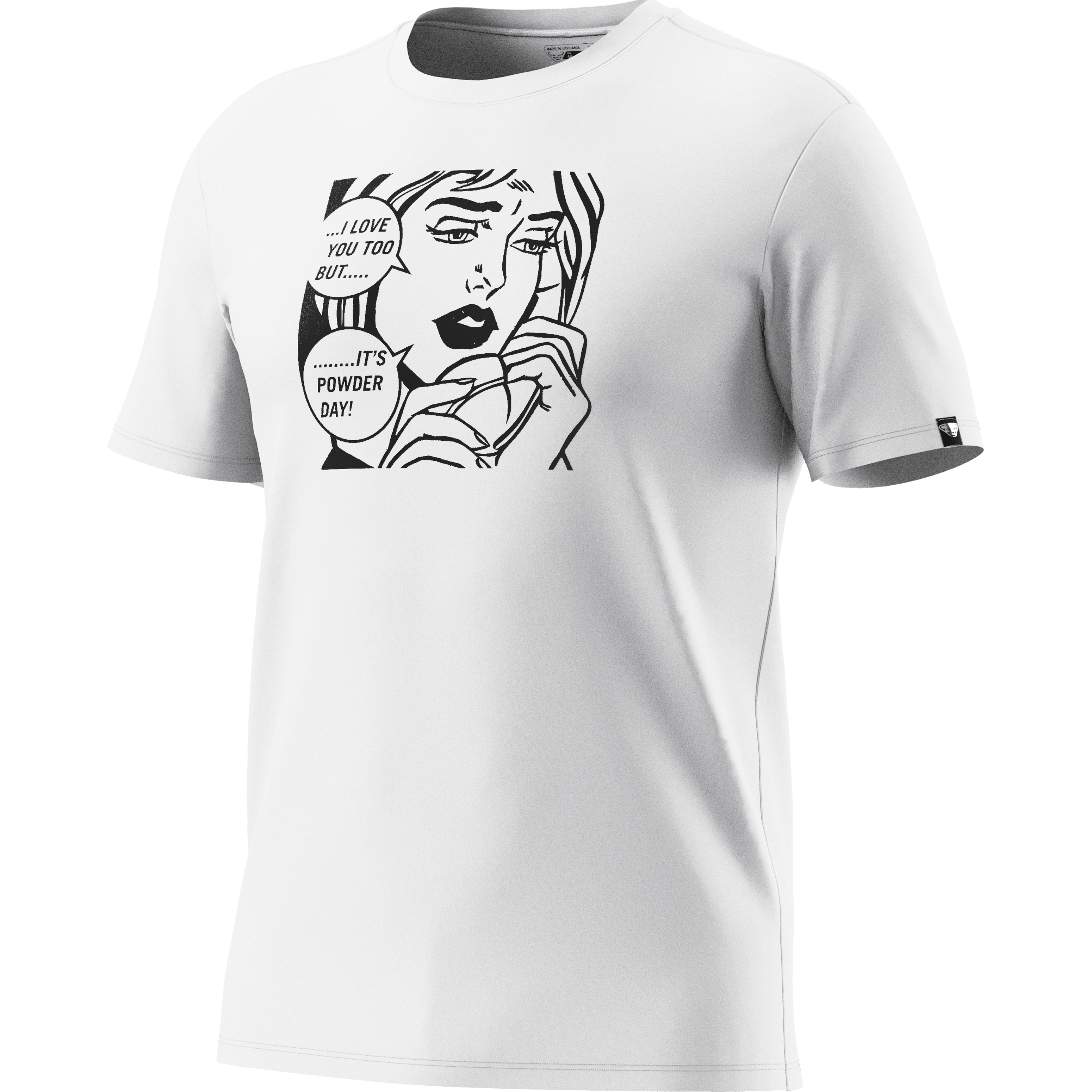 T-shirt grafica in cotone uomo still image