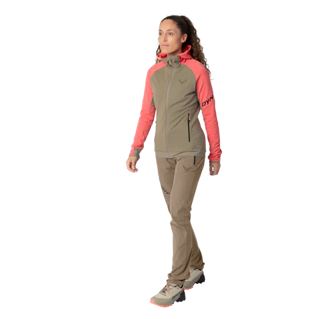 Giacca con cappuccio Transalper Polartec da donna on_body image
