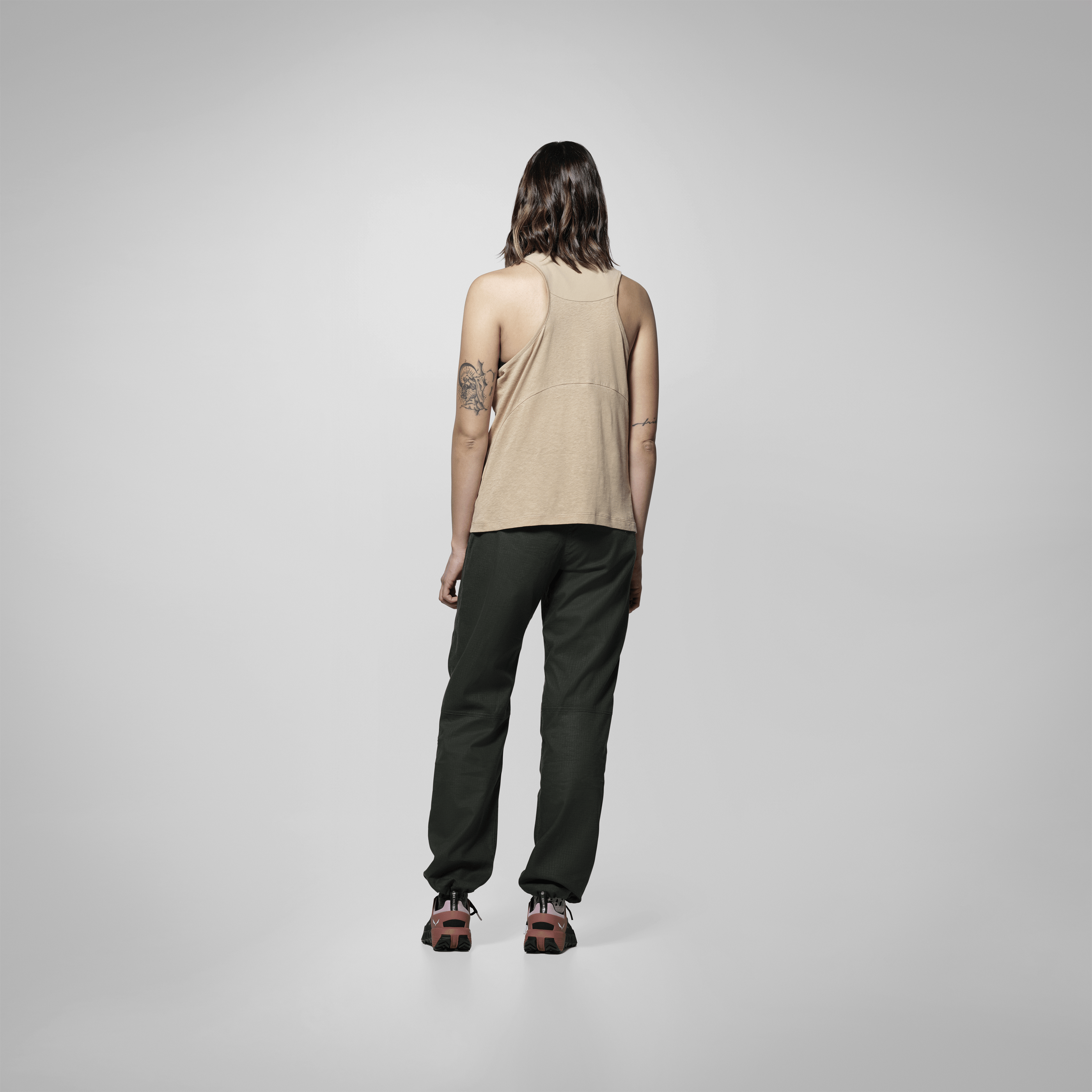 Agner Hemp Durastretch Canotta Donna on_body image