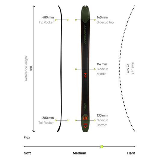 Tigard 114 Touring Ski Unisex action_shot image
