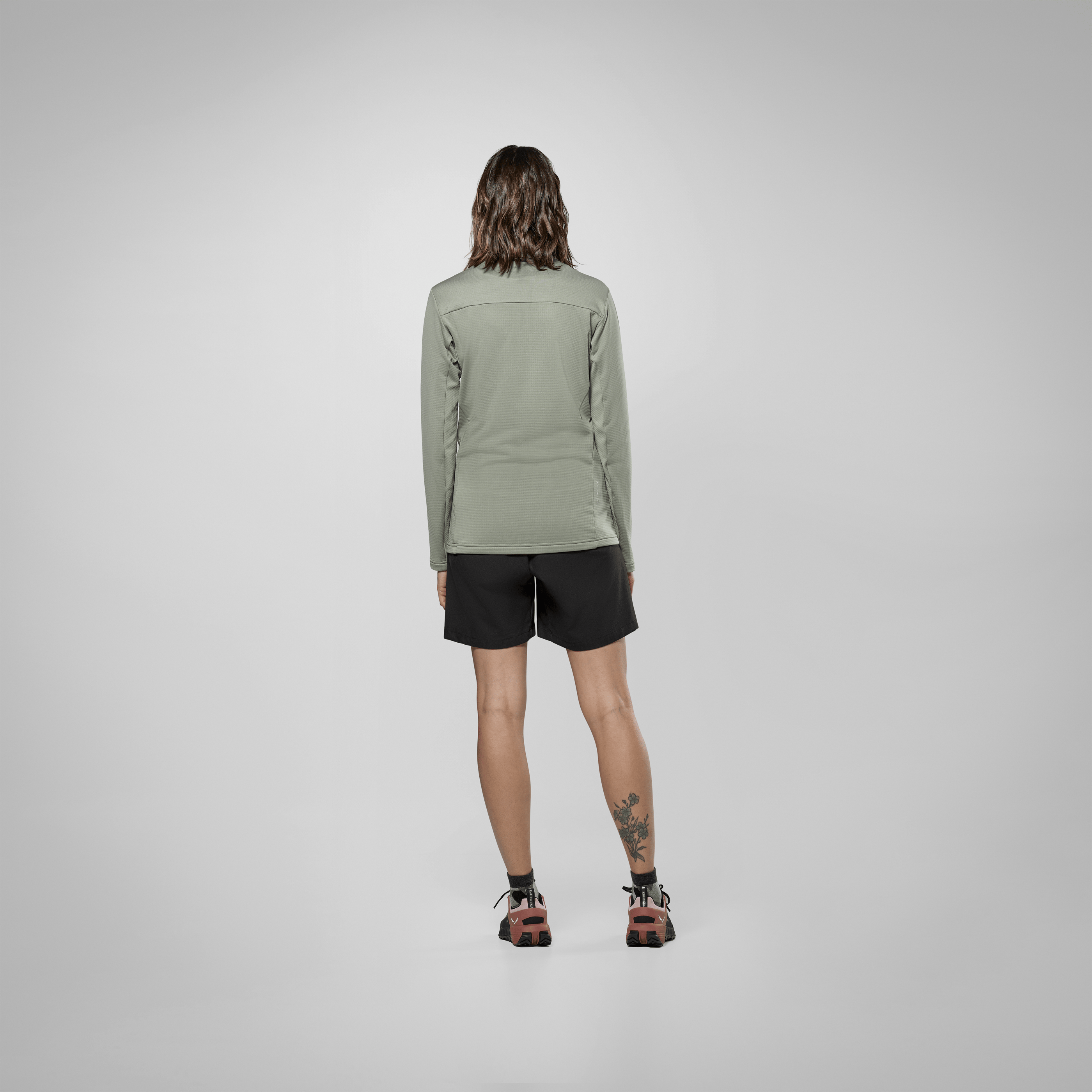 Puez Cammino Polarlite Half Zip Jacket Women on_body image