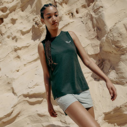 Puez Merino Hybrid Débardeur Femme action_shot image