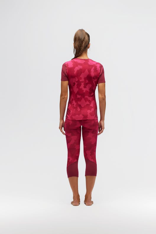 Cristallo Warm Alpine Merino Responsive 3/4 Tight Women on_body image