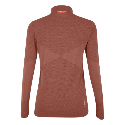 Zebru Responsive Half Zip Women's Tee perspective_view image