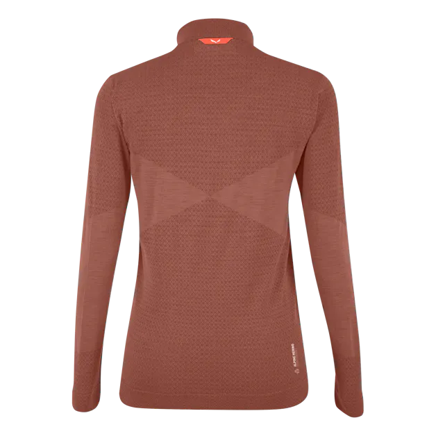 Zebru Responsive Half Zip Women's Tee perspective_view image