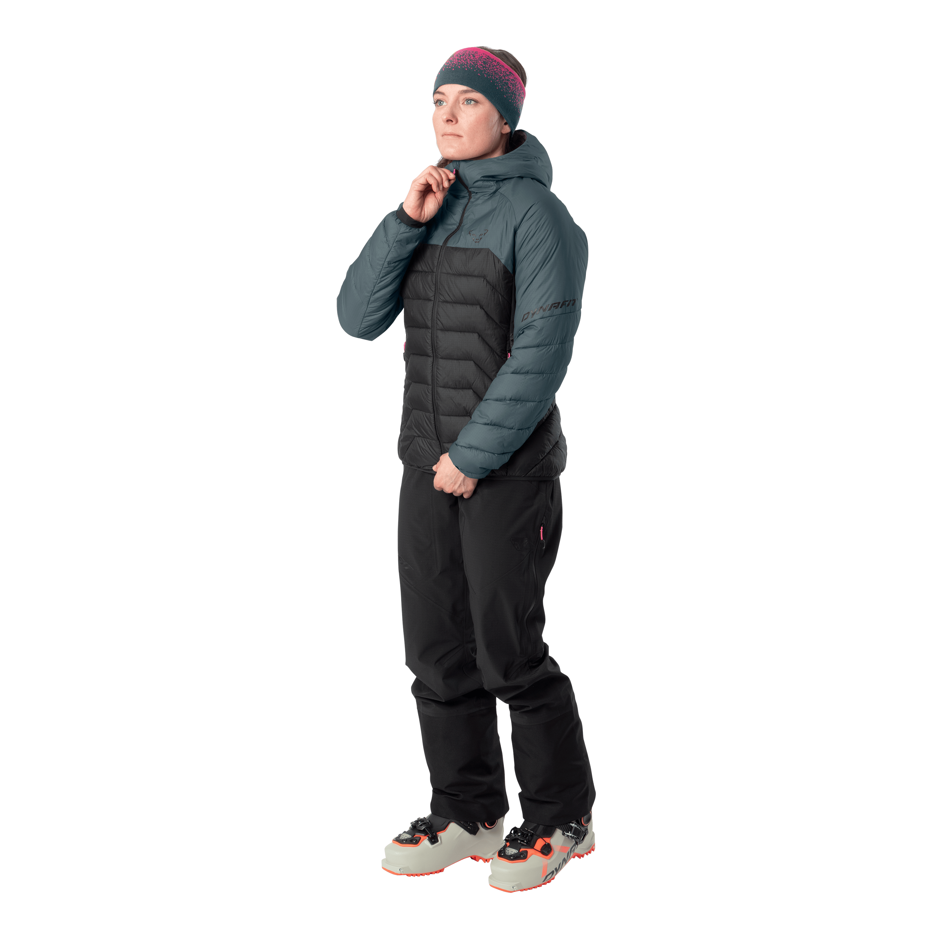 Radical Insulation Hooded Jacket Women on_body image