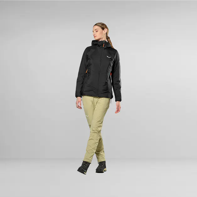Puez Catinaccio 2 Tirolwool® Responsive Giacca Con Cappuccio Donna on_body image