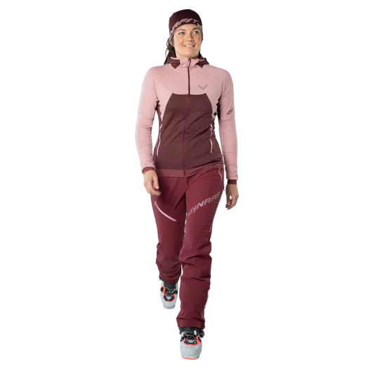 Tour Wool Thermal Kapuzenjacke Damen on_body image