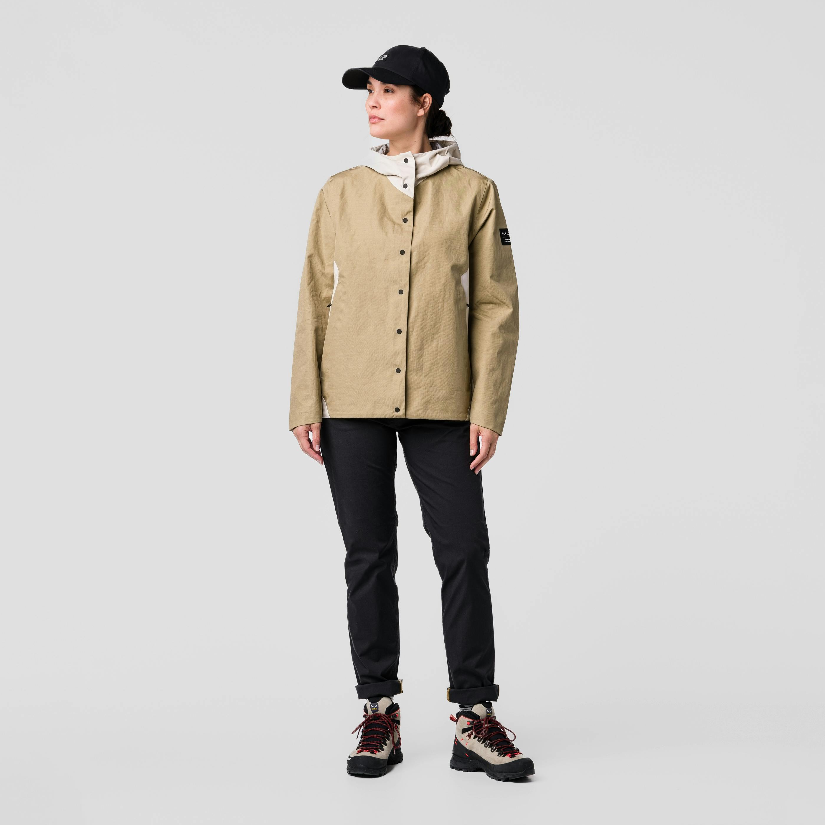 Fanes Hemp Powertex 3 Layers Softshell Jacket Women on_body image