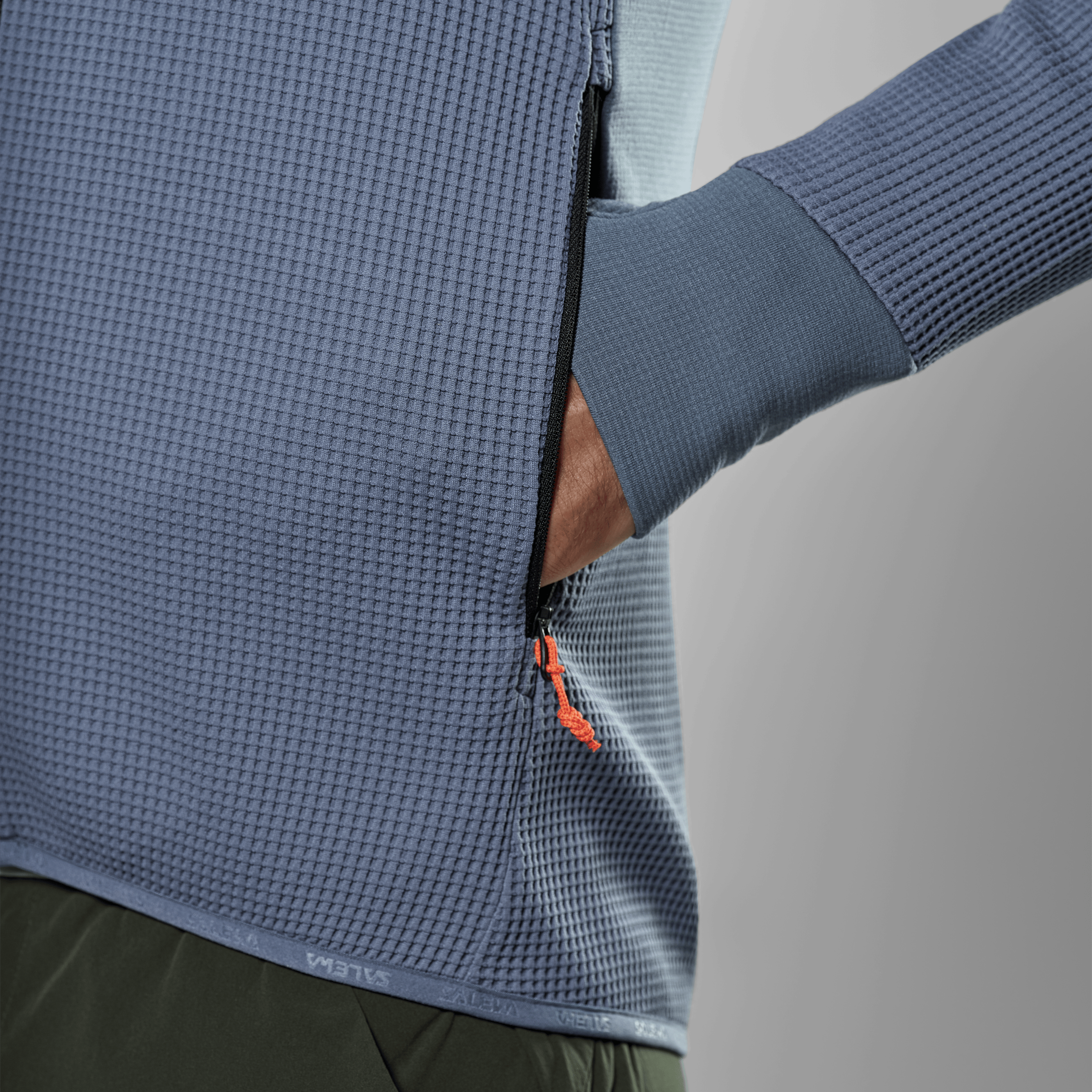 Puez Waffle Hybrid Polarlite Felpa con Cerniera Uomo tech_detail image